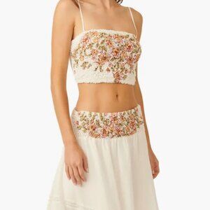 Free People Augusta Floral skirt set